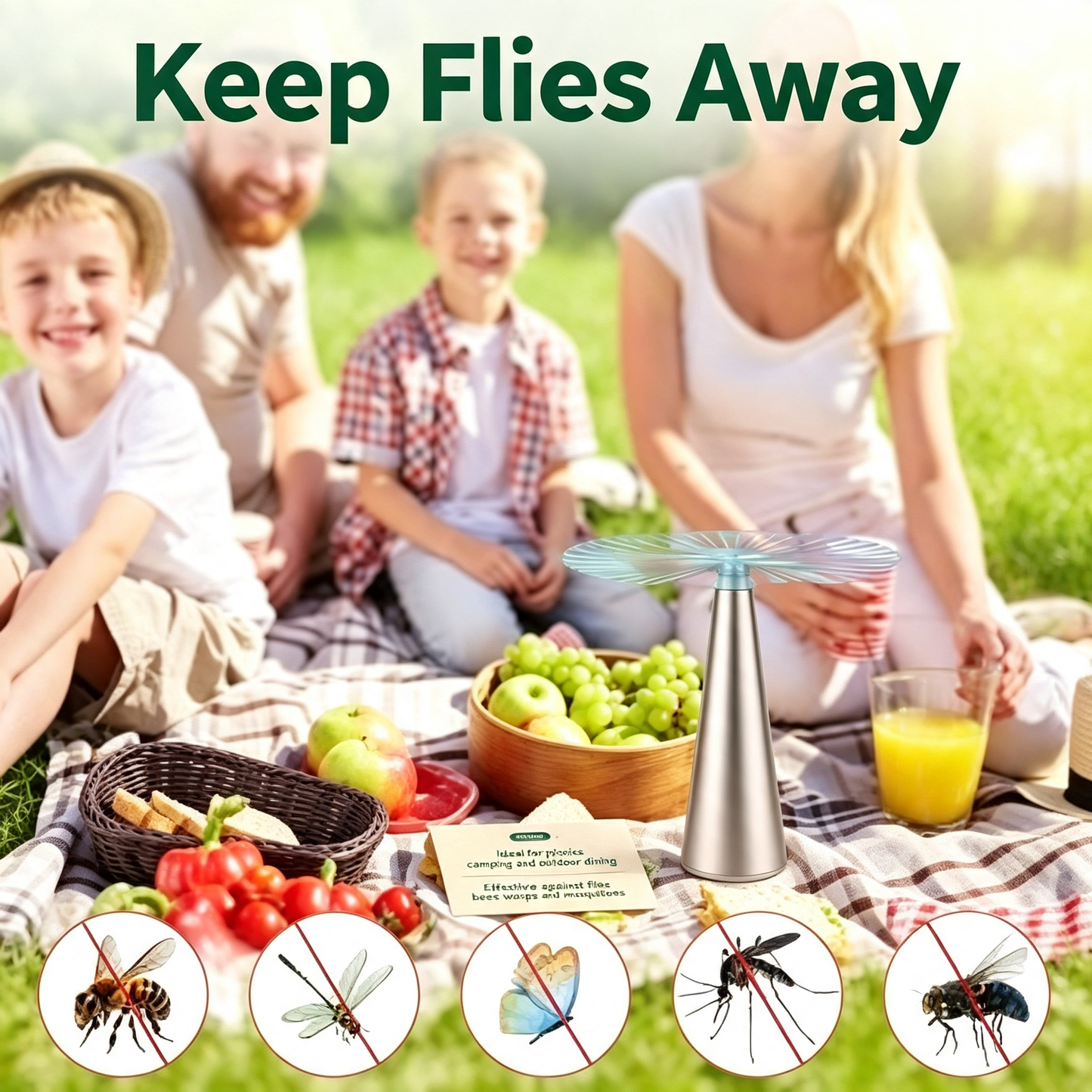 Tabletop Fly Repellent Fan