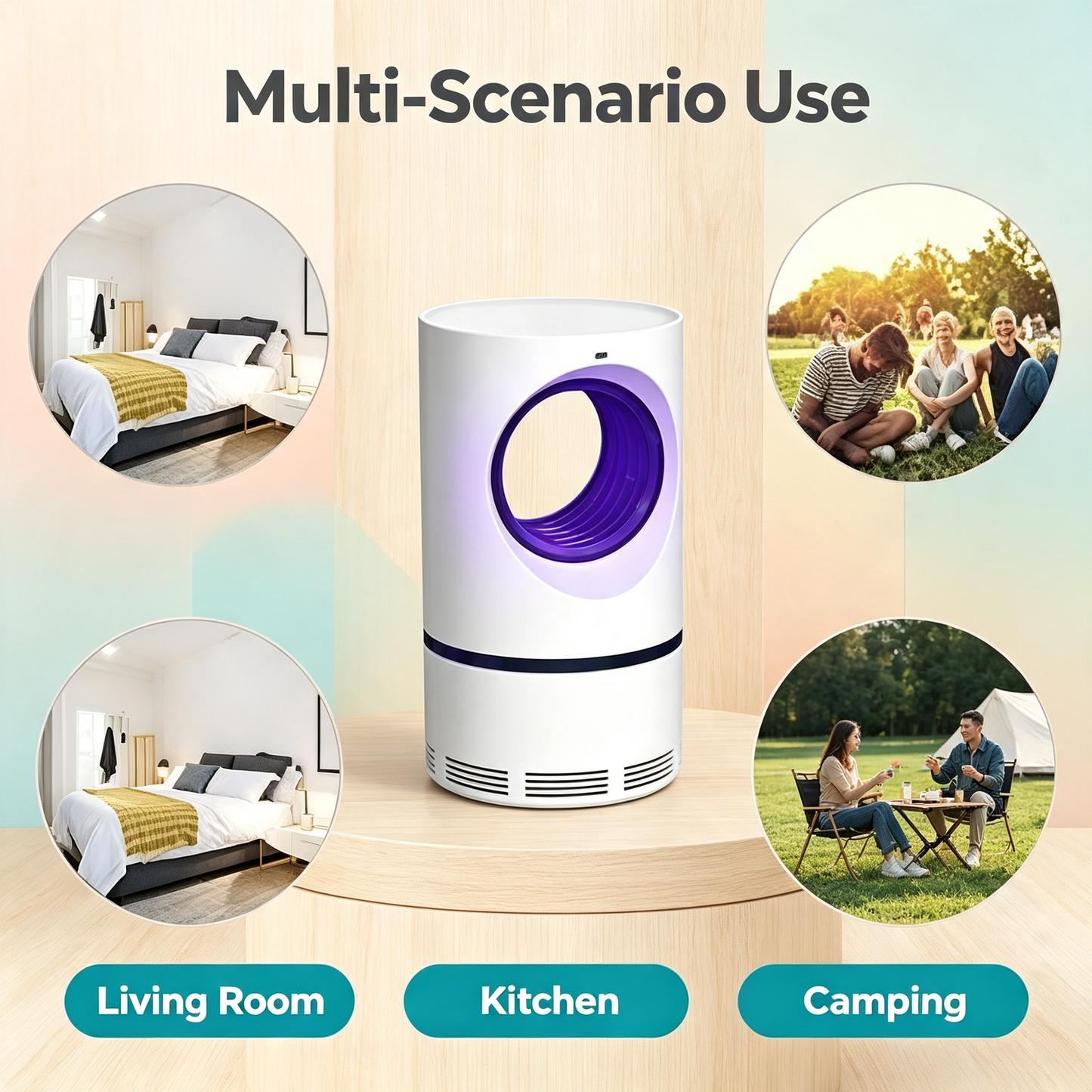 Photocatalytic USB Mosquito Killer Lamp UV Light Insect Trap