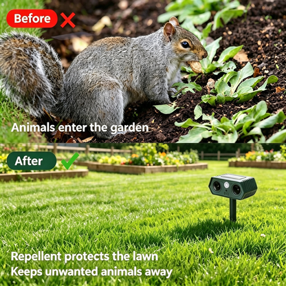 Solar Ultrasonic Animal Repeller