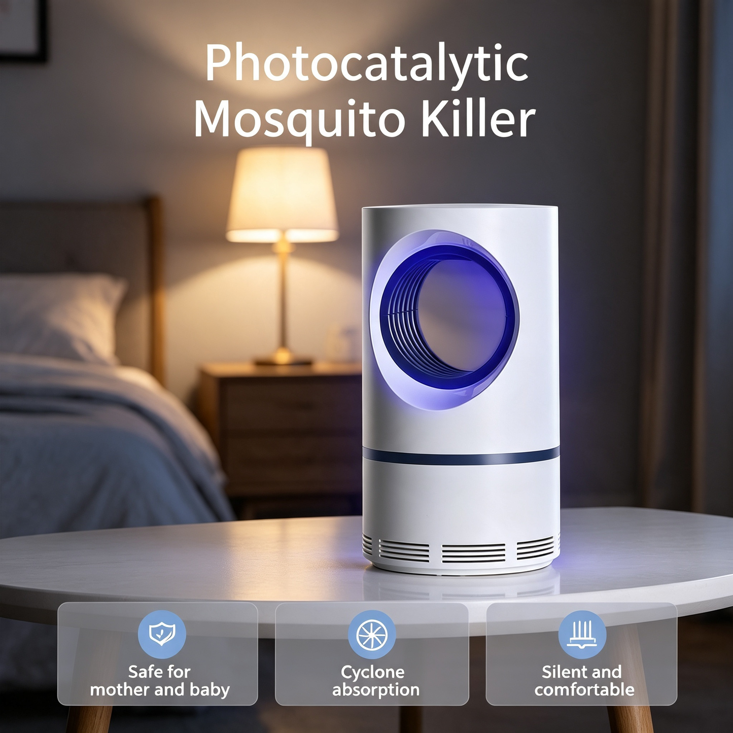 Photocatalytic USB Mosquito Killer Lamp UV Light Insect Trap