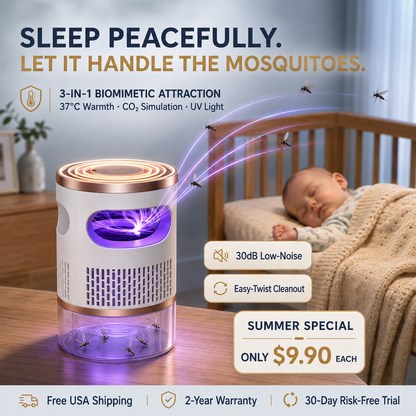 Smart Temperature Control Mosquito Trap - Safe for Baby & Pets