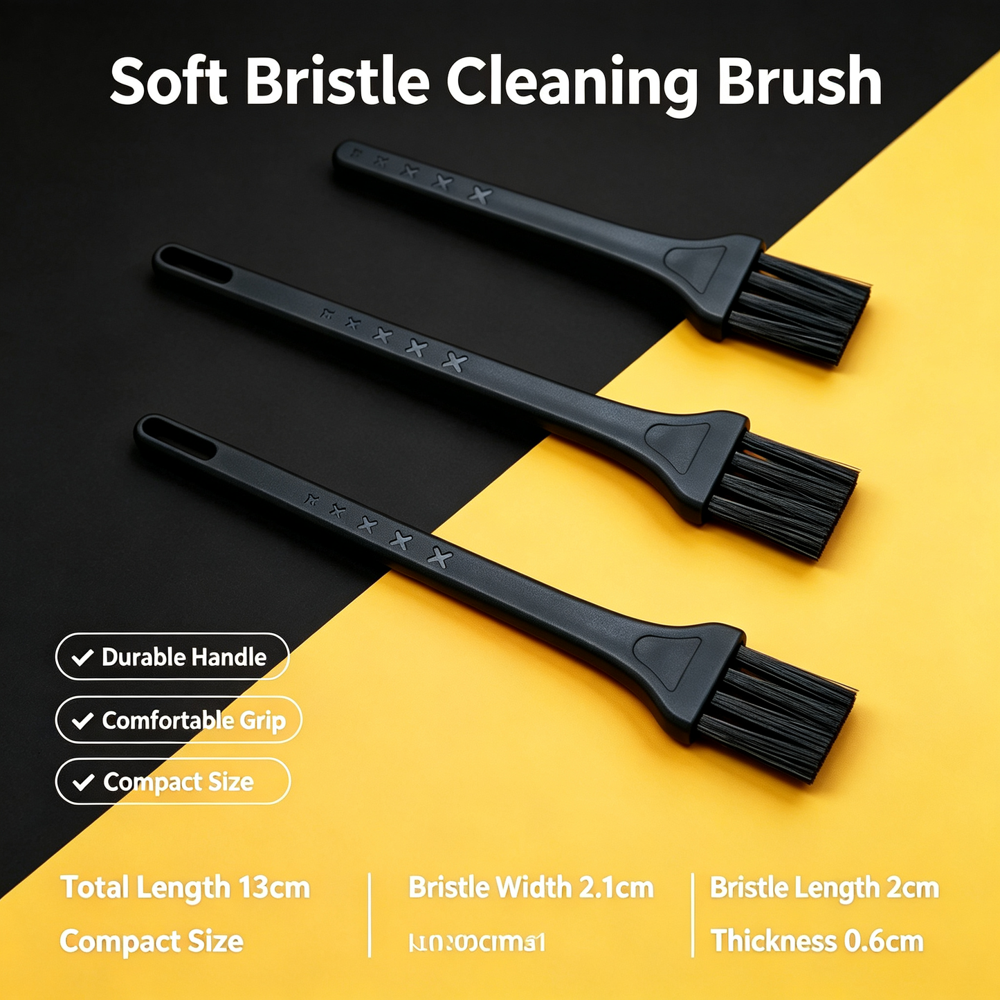 Multi-Purpose Soft Bristle Cleaning Brush