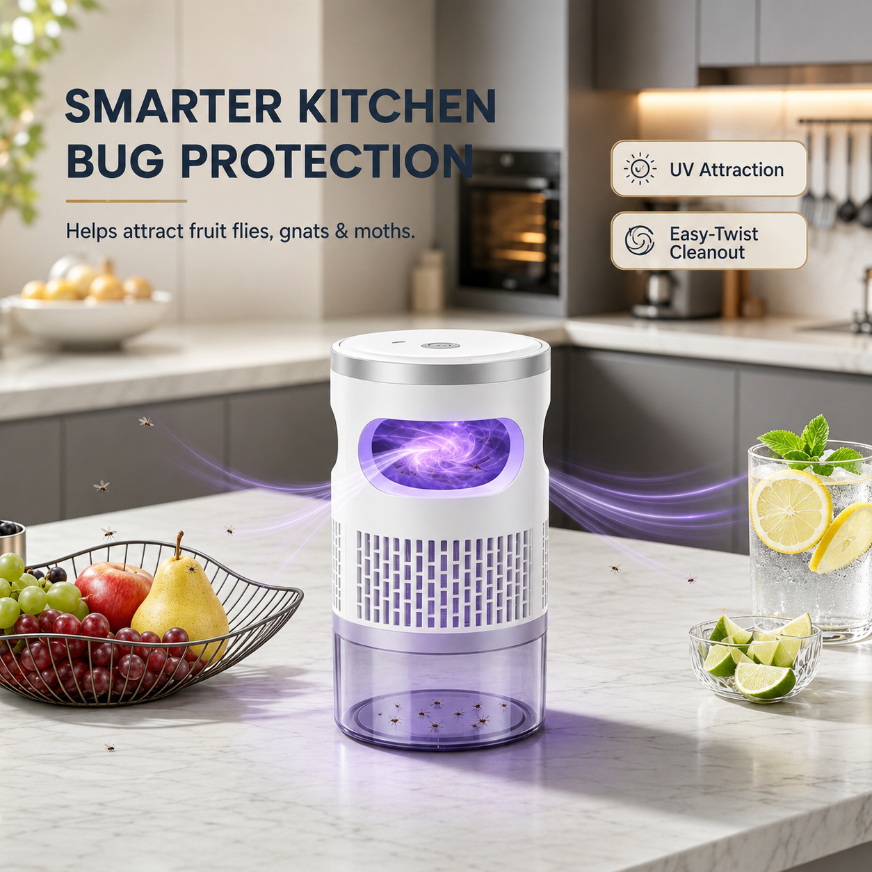 Smart Temperature Control Mosquito Trap - Safe for Baby & Pets