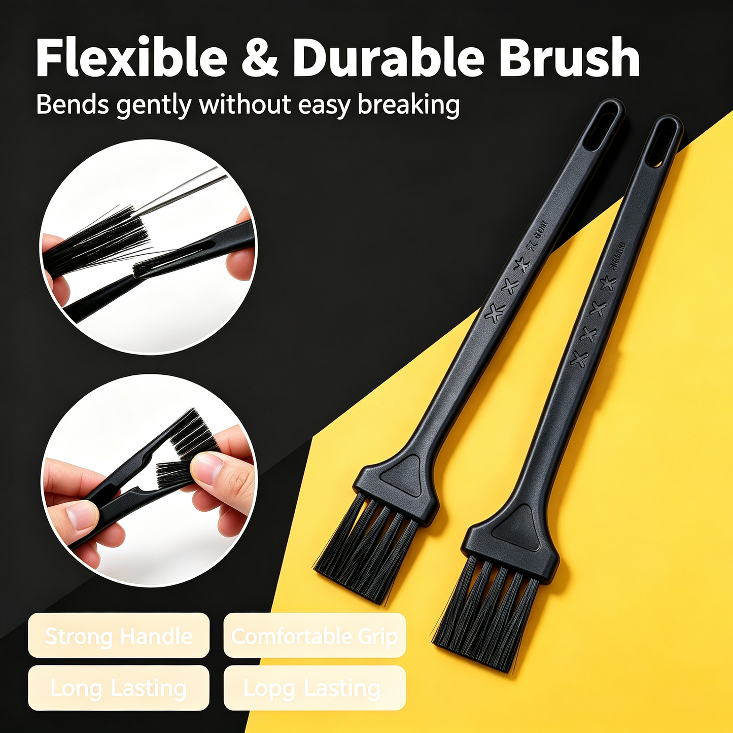 Multi-Purpose Soft Bristle Cleaning Brush